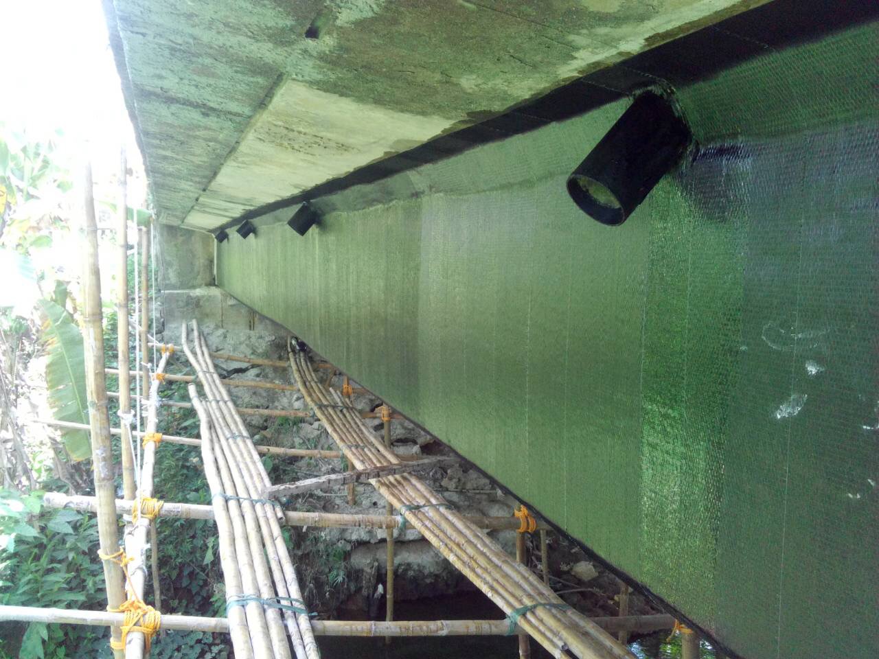 Bridge retrofitting works